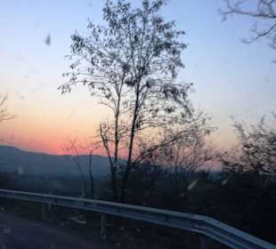 Закат в дороге