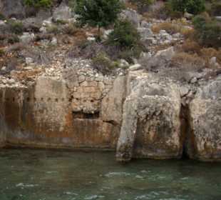 Haus halb unter Wasser