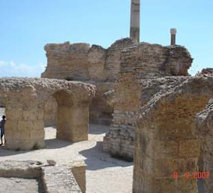 Antike röm. Thermalbaeder in Karthago