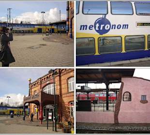 Metronom auf dem Bahnhof