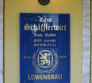 Urkundentafel von Schäffler Wirt
