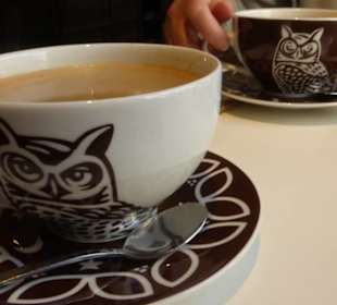 Im Cafe Cukiernia Sowa bei einer Kaffee-Pause