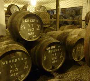 Fässer mit altem Portwein