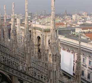 Auf der Dachterrasse des Mailänder Doms