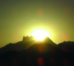 Sonnenuntergang in der Wüste