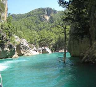 Blick auf den Stausee im Green Canyon