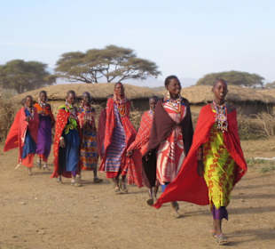 Besuch bei einem Massai-Dorf