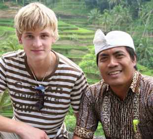 Mit Wayan Dana unterwegs