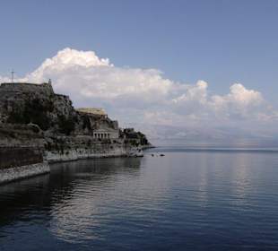 Die alte Burg in Korfu-Stadt