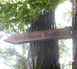 Sehr gute Wegbeschilderung