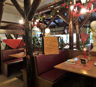 In den Gasträumen des Restaurant Sparta