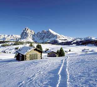 Seiser Alm im Winter/Alpe di SIusi in winter