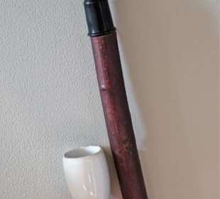 Alte Porzellanpfeife im Heimatmuseum