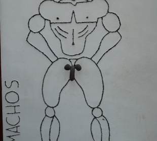 Eingang zur Herrentoilette