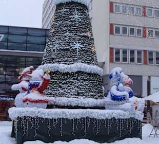 Vánoční strom na Novém Trhu v Drážďanech