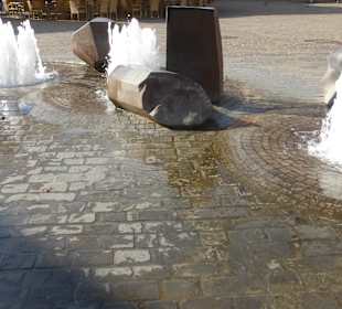 Wasserspiele am Karlstadter Marktplatz