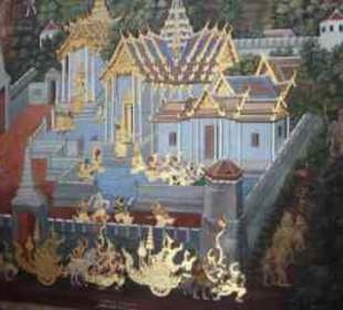 Wandmalereien im Grand Palace