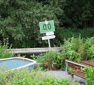 Am Infoareal des Zusammenflusses