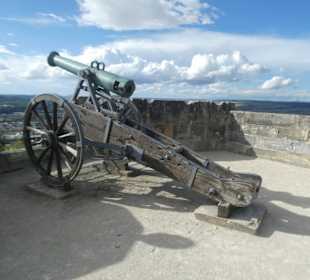 Bei der Besichtigung der Veste Coburg