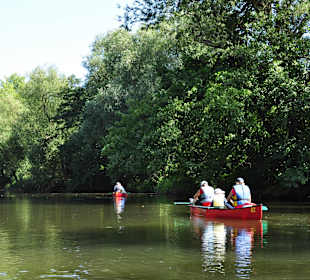 Kanutour auf der Saale