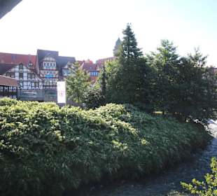 Blick von der Mühlenbrücke auf Hann. Münden