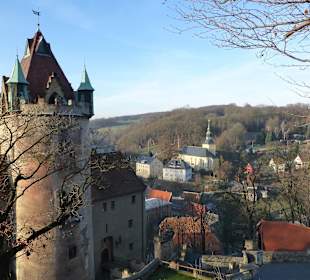 Blick vom Schlossweg auf Liebstadt