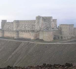 Krk des Chevalier bei Regen