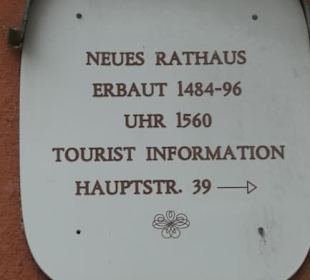 INFO-Tafel am Rathaus von Ochsenfurt
