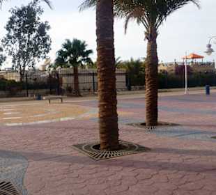 Andere Straßenseite vom Hotel Giftun Azur