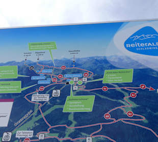 Der Weg auf der Tafel 