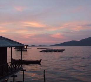 Abenddämmerung in Wisma Apung