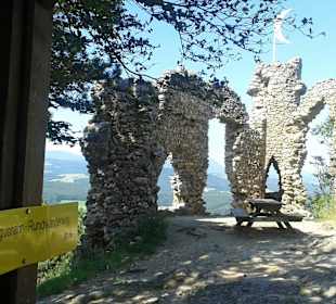 Ruine Türkensturz - hoch über dem Pittental