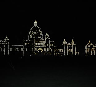 Legislative Building by night