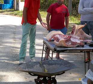 Fleischverkauf auf dem Weg nach Havanna