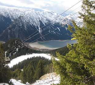 Blick auf Achensee und Rofaseilbahn