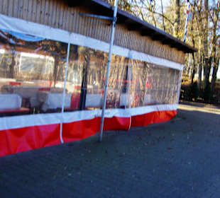 Im Winter beheizt Strahler  - Sommer offen