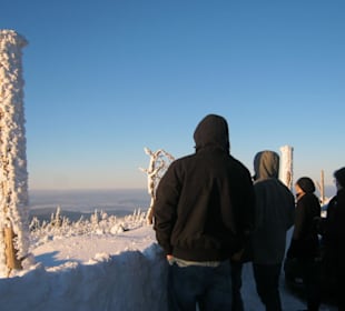Herrlicher Ausblick vom Fichtelberg