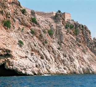 Blick auf die Festungsmauer