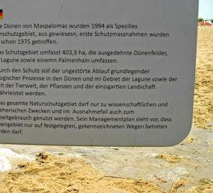 Hinweistafel zum Schutzgebiet