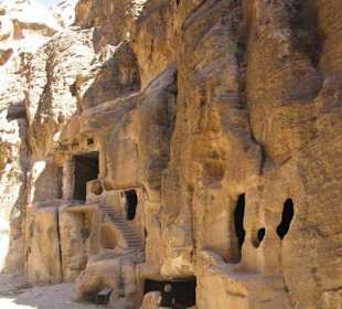 Rooms carved in rocks
