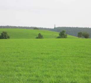 Blick auf den Schnaitberg mit Holzturm