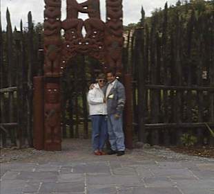 Der Eingang zum MAORI-Dorf