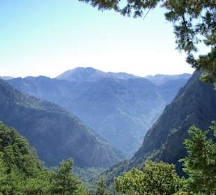 Am Einstieg zur Samaria Schlucht
