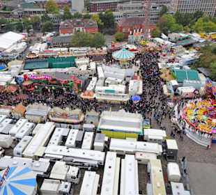 Der Freimarkt 2018 aus Vogelperspektive