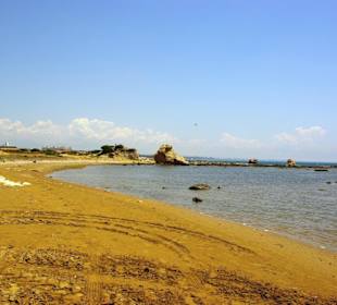 Am Strand entlang