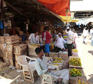 Im Frischmarkt, es gab alles frisch
