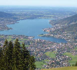 Blick vom Wallberg auf den Tegernsee