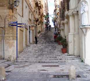 Weg zum Hafen von Valletta