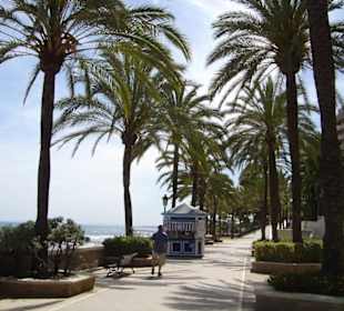 Die Strandprommenade von Marbella,