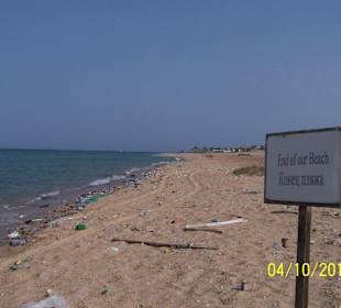 Das Schild sagt alles - End of the Beach